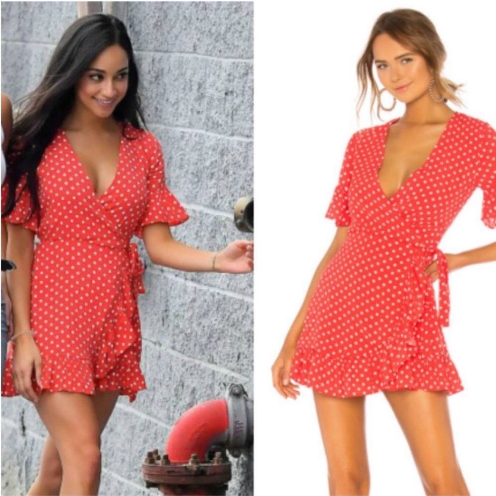 Privacy Please May Mini Dress in Rust Dot